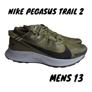 Nike Pegasus Trail 2 Sneaker Shoe Medium Olive Green Men's Size 13 NEW